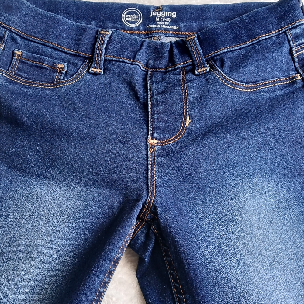wonder nation Girls Jeggings Denim  Blue